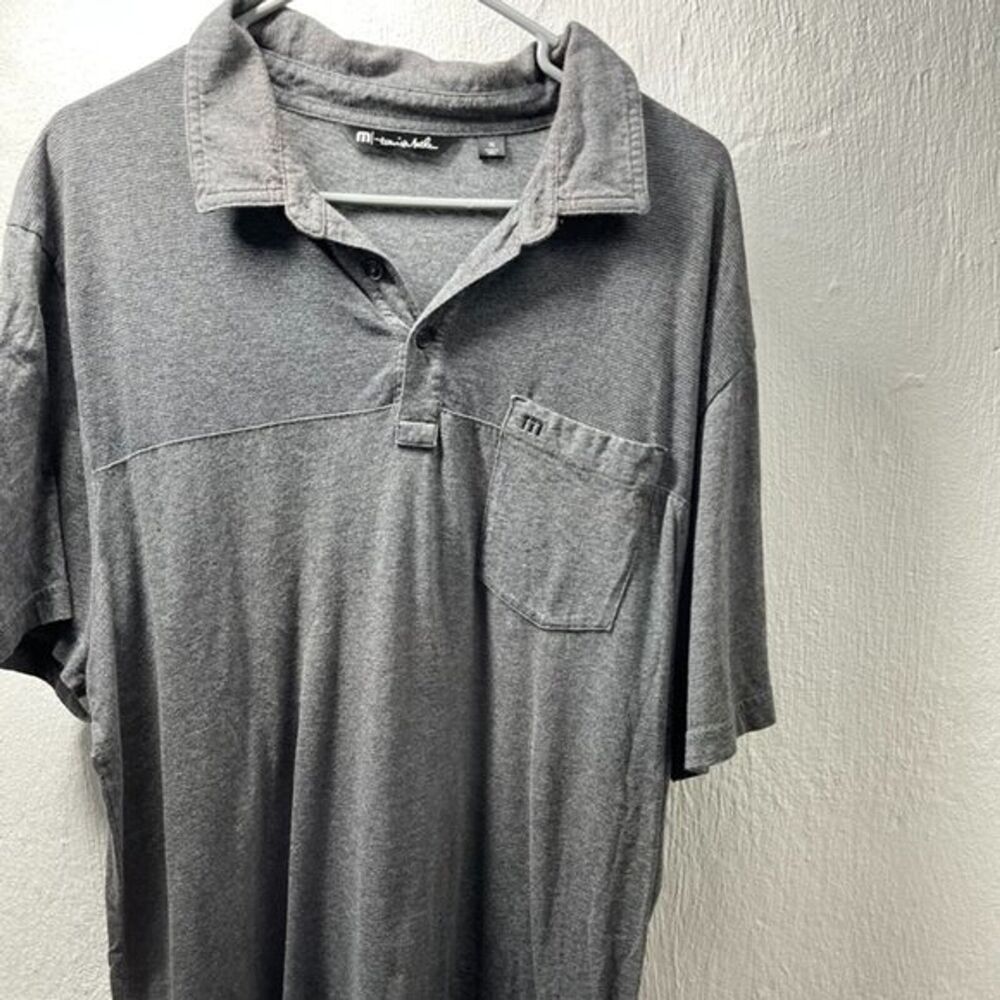 TRAVIS MATHEW MENS POLO GRAY SIZE XL